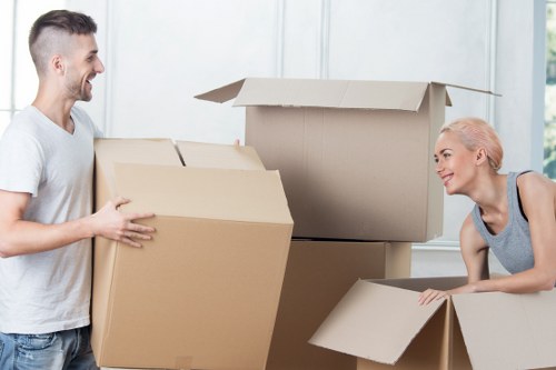Business inventory stored with mobile self storage in Nunhead