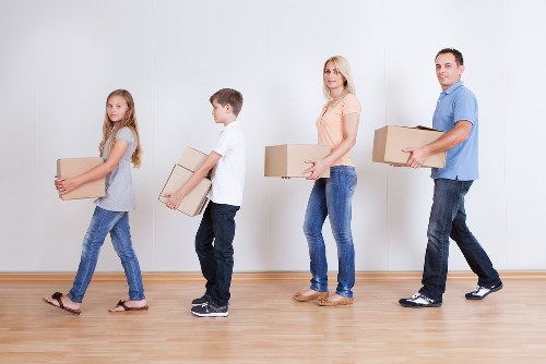 Professional movers handling a compact household relocation in Nunhead